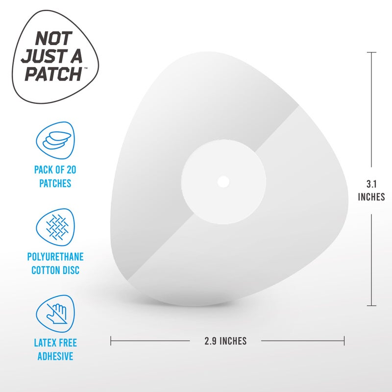 Not Just A Patch Freestyle Libre 2 Sensor Covers (20 Pack) â€“ Durable, Water Resistant for 10-14 Days CGM Patches for Freestyle Libre 2 & Lingo - Pre-Cut in Clear - Image 4